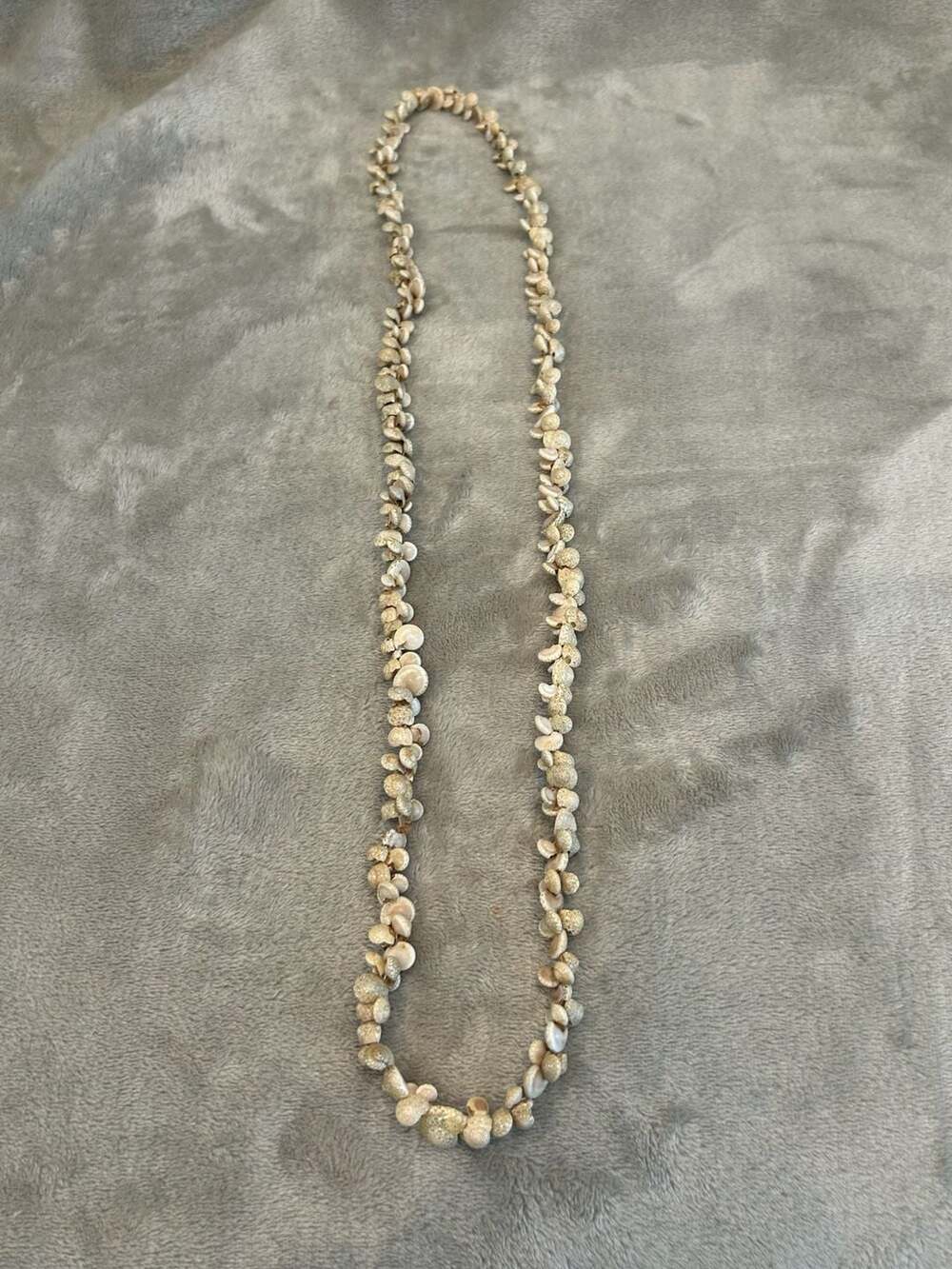 Vintage Beige Umbonium Sea Snail Shell Necklace